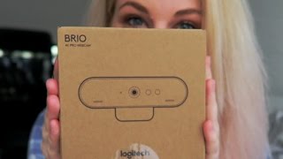 Logitech Brio 4k Webcam 💻📹  Unboxing and Testing [upl. by Yrffoeg]