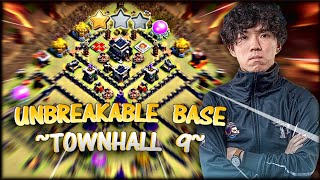 NEW UNBREAKABLE BASETh9 war base with copy link and 4 replays proof Clash of clans [upl. by Assirrac]