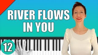 Yiruma  River Flows in You  Piano Tutorial 12 [upl. by Leonora461]