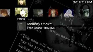 PSP Theme Death Note Theme PSPThemesNET [upl. by Mueller723]