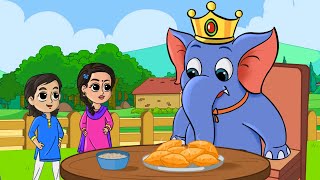 Hathi Raja Kahan Chale Nursery Rhyme  हाथी राजा कहाँ चले  FunForKidsTV  Hindi [upl. by Amhser450]