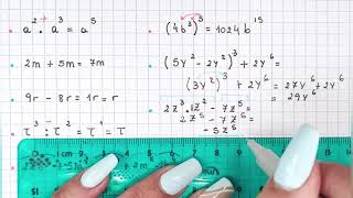 CÁLCULOS CON EXPRESIONES ALGEBRAICAS  Cómo sumar restar multiplicar dividir y aplicar potencias [upl. by Elwin]