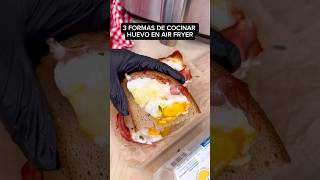 3 FORMAS de COCINAR HUEVO en AIR FRYER 🍳 shorts recetas [upl. by Creight996]