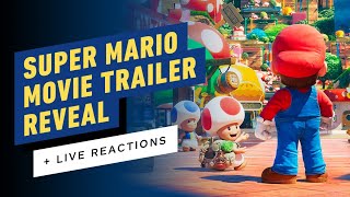 Super Mario Movie Trailer Reveal Watch Party [upl. by Dalt]