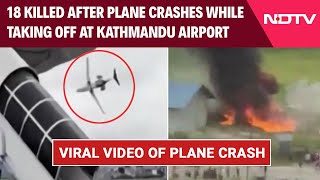 Nepal Plane Crash Latest  Video Shows OutOfControl Nepal Plane Slamming Into Ground [upl. by Cohl]