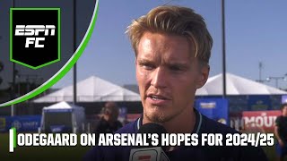 Martin Odegaard EXCLUSIVE Arsenal closing the gap on Man City Kai Havertz amp more  ESPN FC [upl. by Manbahs]