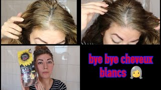 Bye Bye cheveux blanc 👩‍🦳 coloration OLIA numéro 60 je veux les racines châtain clair [upl. by Ahsiya]