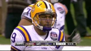 2012 BCS National Championship Game  1 LSU vs 2 Alabama Highlights [upl. by Ayisan423]