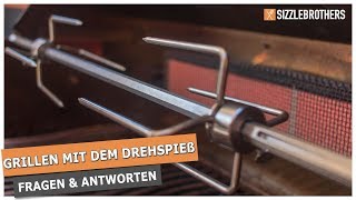 Grillen mit dem Drehspieß  Fragen und Antworten [upl. by Yerrok]