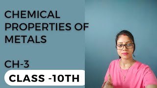 Chemical properties of metals  Reaction with water  Chapter 3  Class 10 Science  NCERT  CBSE [upl. by Constantia]