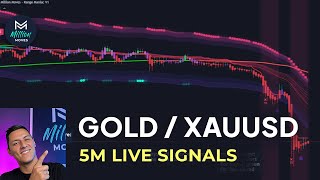 🔴Live GOLD 5Minute Trading Signals  5m XAUUSD Chart  Buy and Sell indicator [upl. by Ordnaxela]