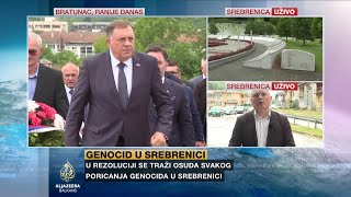 Dodik u Bratuncu položio cvijeće za stradale Srbe [upl. by Atinreb]