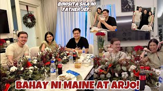 BAHAY NINA MAINE AT ARJO ATAYDE ANG GANDA BINISITA NI FATHER JEF 😍 SWEET MAY REGALO PA FROM MAINE [upl. by Mab386]