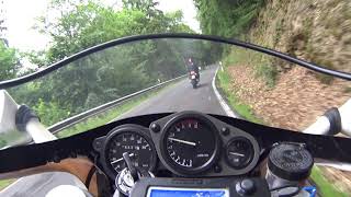 Yamaha TZR 125 DL3 RR Belgarda follow Honda NSR 400 R  Onboard Uphill [upl. by Iras]