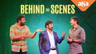 Behind The Scenes of Unstoppable Prabhas Gopichand NBK  Unstoppable with NBK  ahavideoIN [upl. by Oznarol]