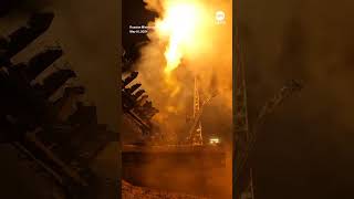 Russia releases footage showing satellite launch [upl. by Beitris]