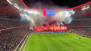 Champions League Anthem  Entrance  FC Bayern Munich vs FC Arsenal 10  Allianz Arena [upl. by Angle]