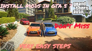 HOW TO INSTALL GTA V MODS PC HINDI  2024 gta5 gta5mods youtube gta [upl. by Kerat]