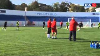 Romania vs England U21 Training session 111010 [upl. by Kam]