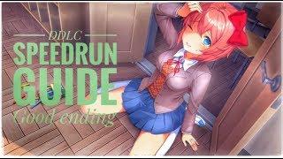 DDLC Speedrun Guide  GOOD ENDING [upl. by Attiuqehs]