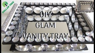 DIY GLAM VANITY TRAY Home Decor Ideas 2019 [upl. by Ednarb]