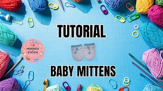 baby mittens crochet for new baby born handmade crochet mittens for babies [upl. by Ailil]