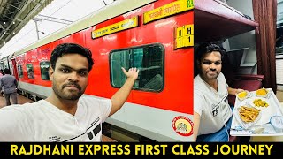 RANCHI RAJDHANI EXPRESS FIRST CLASS AC TRAIN JOURNEY  Luxurious Train with Best IRCTC Food [upl. by Akcirederf]