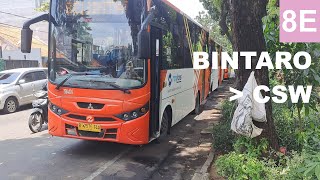 Minitrans Cab Ride  Transjakarta 8E from Bintaro to CSW [upl. by Biamonte714]