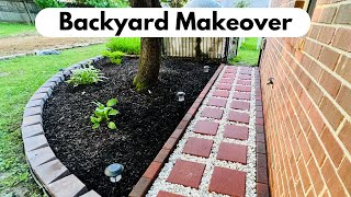 Paver Installation  Pathway Stepping Stones Garden Decoration DIY Backyard Makeover [upl. by Eiliak]