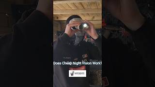 Does Cheap Night Vision Work shorts nightvision airsoft airsoftvideo nightvisioncamera fyp [upl. by Lisle]