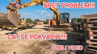 CAT 314C CIJELI VIDEO problem sa hidraulikom [upl. by Adnilym]