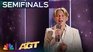 Reid Wilson Sings A STUNNING Cover Of quotI Wanna Dance With Somebodyquot  Semifinals  AGT 2024 [upl. by Jaal]