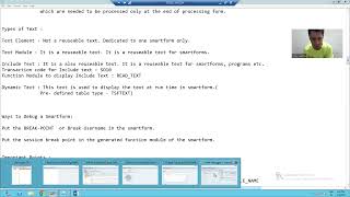 25  Smartforms  Types of Text  Text Module and Include Text [upl. by Jsandye]