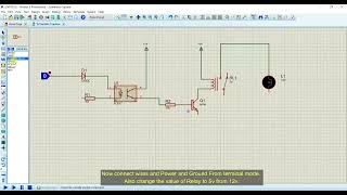 How to Use Optocoupler to control Relay and Bulb  Proteus Simulation [upl. by Peugia]