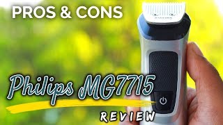 Philips MG7715 Multigrooming 13 in 1 Kit Review  Pros amp Cons  Best VFM trimmer in India [upl. by Lashonda]