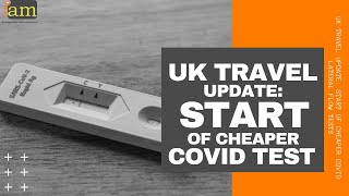 UK Travel Update Start Of Covid Lateral Flow Tests Instead Of PCR [upl. by Gayn]