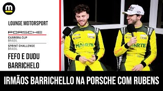 FEFO e DUDU BARRICHELLO falam sobre correr em dupla na PORSCHE CUP e como é BATER RODA com RUBENS [upl. by Link]