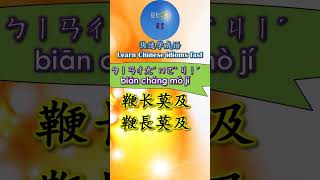 2B605 鞭长莫及怎么读 拼音注音 意思解释快速学成语 shorts chinese chineseidioms [upl. by Bright749]