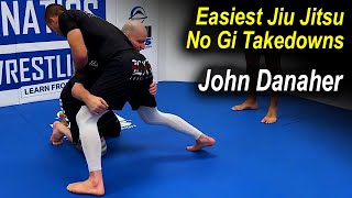 The Easiest Jiu Jitsu No Gi Takedowns by John Danaher [upl. by Westney]