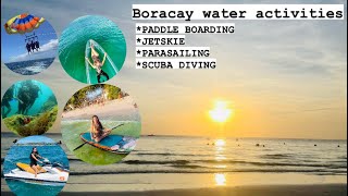 Boracay water activitiespriceshotel [upl. by Lleroj]