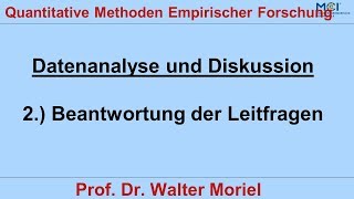 Erhebung mit Fragebogen 63 Datenanalyse und Diskussion Leitfragen [upl. by Rhona794]