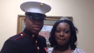 U S Marine to Okinawa Quick Elopement Wedding Atlanta Shipping Out New Years Eve Young American Hero [upl. by Leeke]