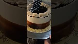 Chocolate garnish cake half kg cake chocolatecake chocolaterecipe [upl. by Leuneb788]