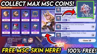 HOW TO COLLECT 37000 MSC COINS FOR FREE VALENTINA MSC PASS EVENT 2024  MLBB [upl. by Anitsirhk]