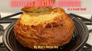 Meatless Meatball Marinara mymomsrecipebox [upl. by Emolas]