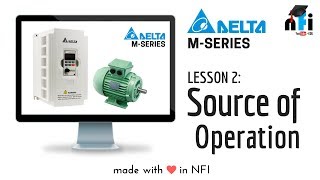 Lesson 3 Source of Operation in VFD Variable Frequency Drive [upl. by Arria13]