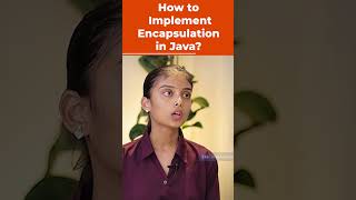 How To Implement Encapsulation In Java  Java Interview Question  shorts kiransir [upl. by Drape]