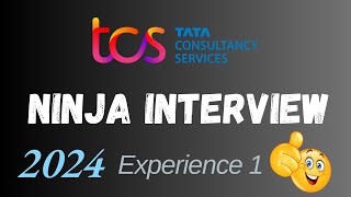 TCS Ninja Interview Experience 2024  Experience 1  Interview questions asked in the interview [upl. by Drhcir]