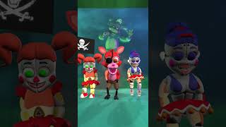 Wellerman Remix Fnaf Five Nights at Freddys dance Sea Shanty  Foxy version shorts [upl. by Anneiv]