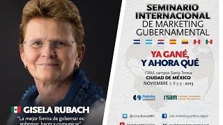 Gisela Rubach Campaña Permanente Marketing Gubernamental [upl. by Ackley]